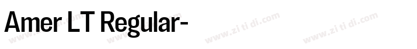 Amer LT Regular字体转换